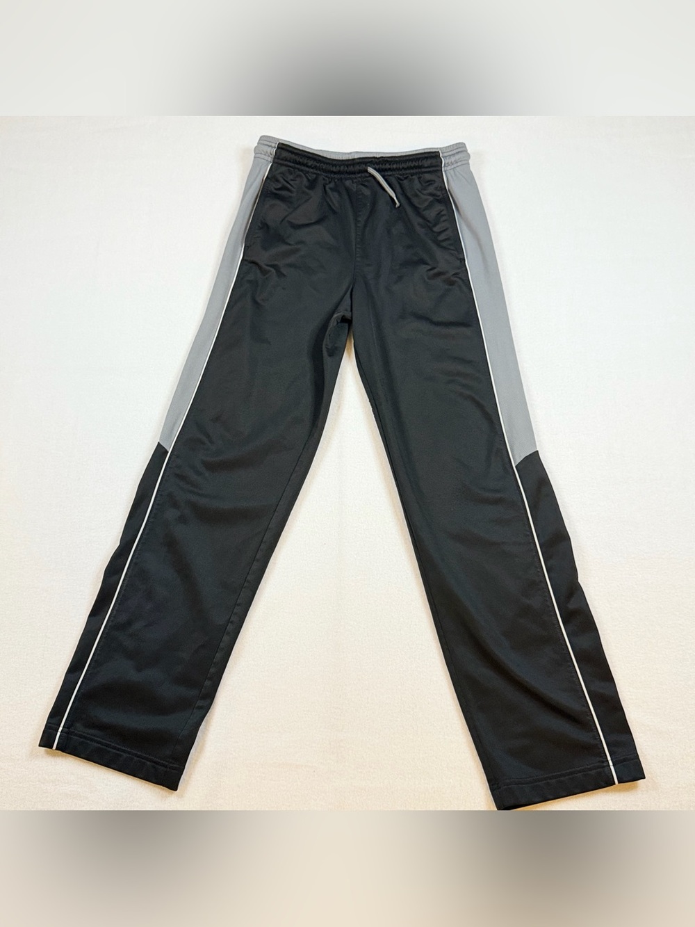 Athletic Works Black and Gray Kids Jogger Sweatpants